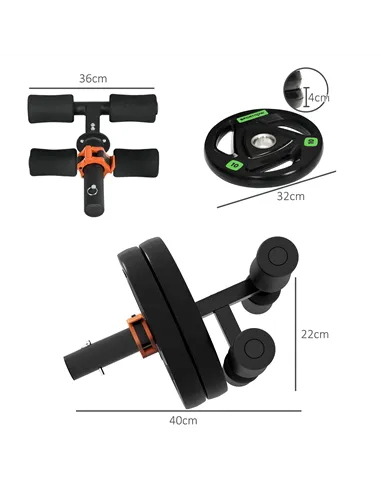 SPORTNOW Tib Bar with 2 x 10kg Olympic Weight Plates, Tibialis Trainer Calf Raise Machine for Shin Splints and Knee Pain Relief,