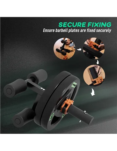 SPORTNOW Tib Bar with 2 x 10kg Olympic Weight Plates, Tibialis Trainer Calf Raise Machine for Shin Splints and Knee Pain Relief,