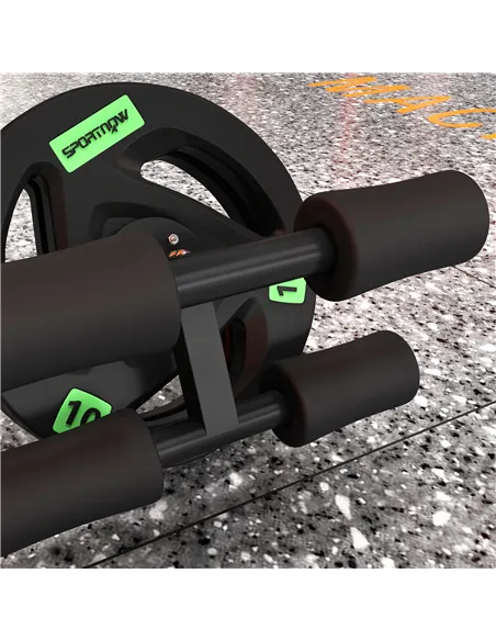 SPORTNOW Tib Bar with 2 x 10kg Olympic Weight Plates, Tibialis Trainer Calf Raise Machine for Shin Splints and Knee Pain Relief,