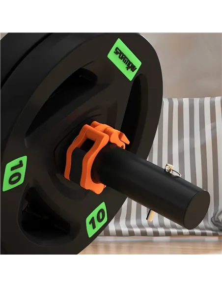 SPORTNOW Tib Bar with 2 x 10kg Olympic Weight Plates, Tibialis Trainer Calf Raise Machine for Shin Splints and Knee Pain Relief,