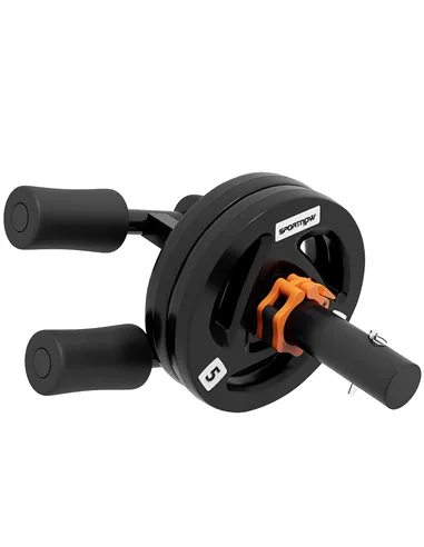 SPORTNOW Tib Bar with 2 x 5kg Olympic Weight Plates, Tibialis Trainer Calf Raise Machine for Shin Splints and Knee Pain Relief, 