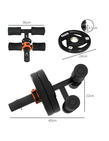 SPORTNOW Tib Bar with 2 x 5kg Olympic Weight Plates, Tibialis Trainer Calf Raise Machine for Shin Splints and Knee Pain Relief, 