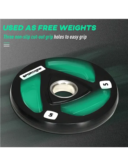 SPORTNOW Tib Bar with 2 x 5kg Olympic Weight Plates, Tibialis Trainer Calf Raise Machine for Shin Splints and Knee Pain Relief, 