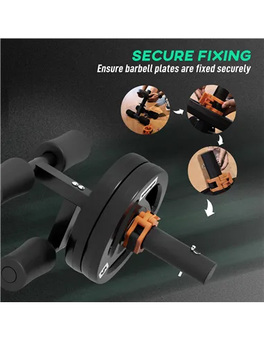 SPORTNOW Tib Bar with 2 x 5kg Olympic Weight Plates, Tibialis Trainer Calf Raise Machine for Shin Splints and Knee Pain Relief, 