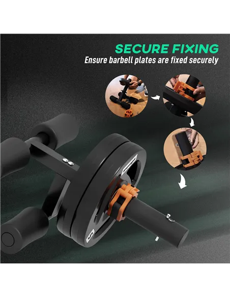 SPORTNOW Tib Bar with 2 x 5kg Olympic Weight Plates, Tibialis Trainer Calf Raise Machine for Shin Splints and Knee Pain Relief, 