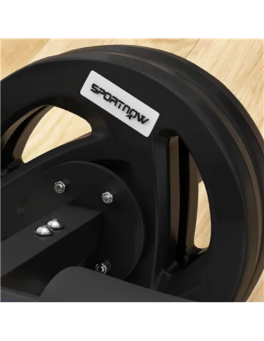 SPORTNOW Tib Bar with 2 x 5kg Olympic Weight Plates, Tibialis Trainer Calf Raise Machine for Shin Splints and Knee Pain Relief, 