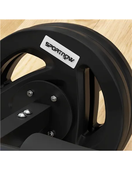 SPORTNOW Tib Bar with 2 x 5kg Olympic Weight Plates, Tibialis Trainer Calf Raise Machine for Shin Splints and Knee Pain Relief, 