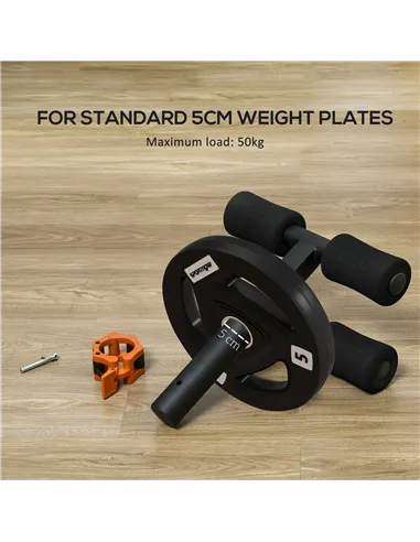 SPORTNOW Tib Bar with 2 x 5kg&2 x 10kg Olympic Weight Plates, Tibialis Trainer Calf Raise Machine for Shin Splints and Knee Pain