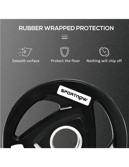 SPORTNOW Tib Bar with 2 x 5kg&2 x 10kg Olympic Weight Plates, Tibialis Trainer Calf Raise Machine for Shin Splints and Knee Pain