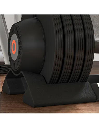 SPORTNOW 2 x 24KG Adjustable Dumbbells Set, 4-in-1 Weights Set with Storage Tray and Non-Slip Handle, Home Gym Fitness Equipment