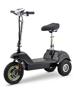 Zipper Folding 3 Wheel electric mobility scooter with seat 350W - photo01