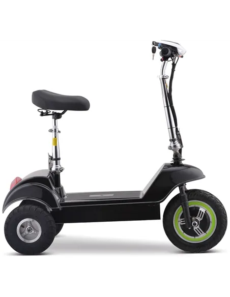Zipper Folding 3 Wheel electric mobility scooter with seat 350W - photo08