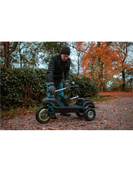 Zipper Folding 3 Wheel electric mobility scooter with seat 350W - photo09