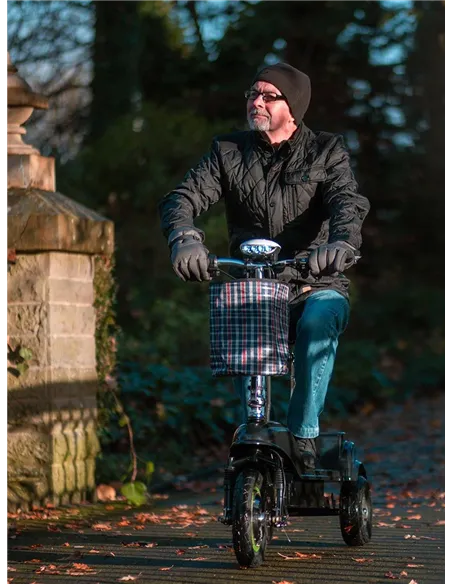 Zipper Folding 3 Wheel electric mobility scooter with seat 350W - photo18