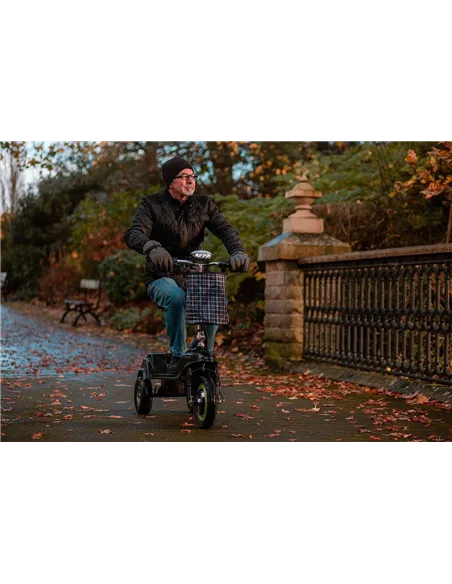 Zipper Folding 3 Wheel electric mobility scooter with seat 350W - photo20