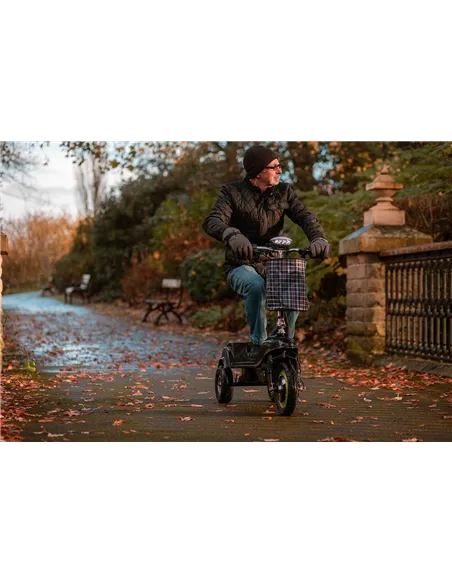 Zipper Folding 3 Wheel electric mobility scooter with seat 350W - photo22