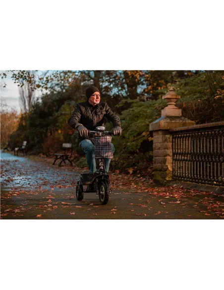 Zipper Folding 3 Wheel electric mobility scooter with seat 350W - photo24