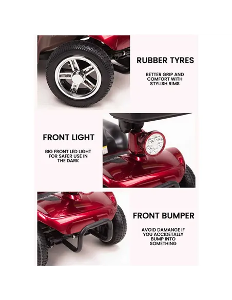 Zipper Pavement Legal Electric Mobility Scooter with Removable Battery 24V 250W - photo08