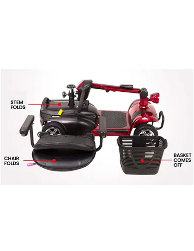 Zipper Pavement Legal Electric Mobility Scooter with Removable Battery 24V 250W - photo13