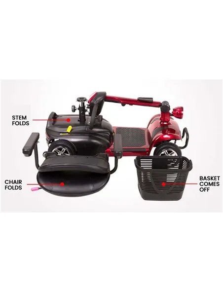 Zipper Pavement Legal Electric Mobility Scooter with Removable Battery 24V 250W - photo13