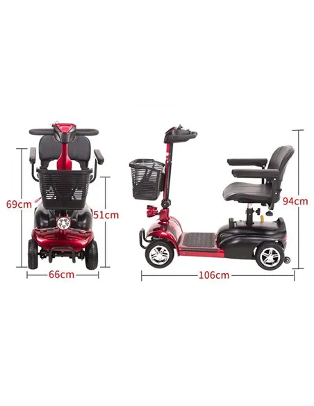 Zipper Pavement Legal Electric Mobility Scooter with Upgraded 20AH Battery 24V 250W - photo11