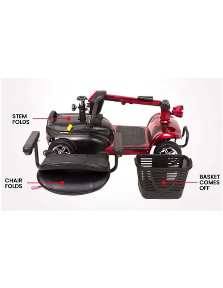 Zipper Pavement Legal Electric Mobility Scooter with Upgraded 20AH Battery 24V 250W - photo12