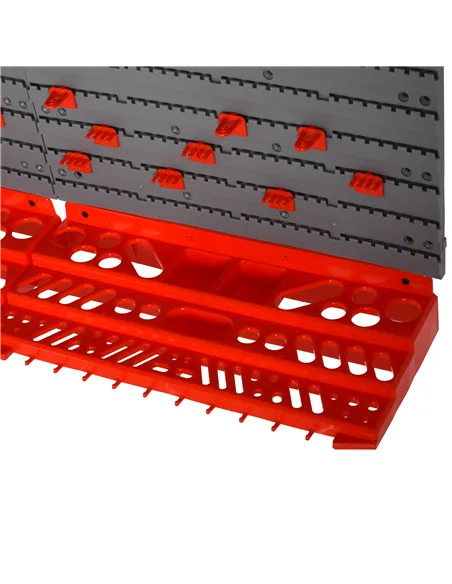 DURHAND 54 Pcs On-Wall Tool Equipment Holding Pegboard Home DIY Garage Organiser DIY w/ 50 Pegs 2 Shelves