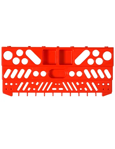 DURHAND 54 Pcs On-Wall Tool Equipment Holding Pegboard Home DIY Garage Organiser DIY w/ 50 Pegs 2 Shelves