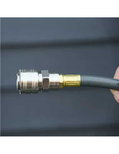 DURHAND Retractable Air Hose Reel 10m+ 90cm Hose Diameter 3/ 8" 9.5mm, Hose Connector 1/ 4" BSP, Wall Mount Auto Rewind Hose- Re