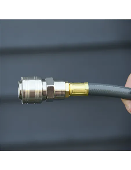 DURHAND Retractable Air Hose Reel 10m+ 90cm Hose Diameter 3/ 8" 9.5mm, Hose Connector 1/ 4" BSP, Wall Mount Auto Rewind Hose- Re
