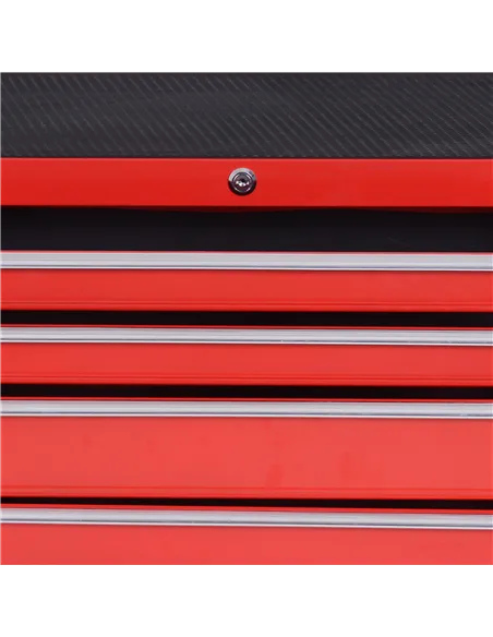 DURHAND 7-Drawer Rolling Tool Chest on Wheels, Lockable Tool Cabinet with Side Handle, Metal Tool Box Trolley for Garage, Worksh