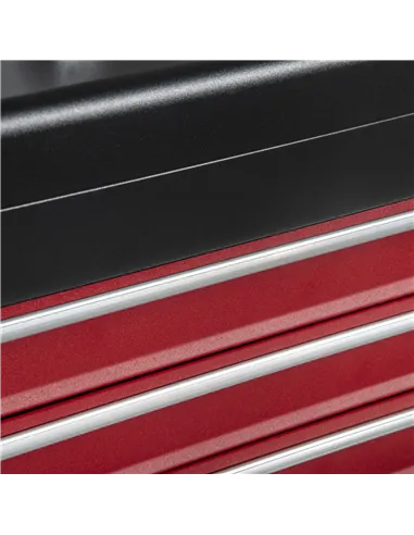 DURHAND 3 Drawer Tool Chest, Lockable Metal Tool Box with Ball Bearing Runners, Portable Toolbox, 510mm x 220mm x 320mm, Black