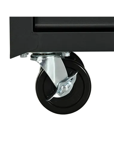 DURHAND 7-Drawer Rolling Tool Chest on Wheels, Lockable Tool Cabinet with Side Handle, Metal Tool Box Trolley for Garage, Worksh