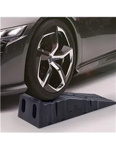 DURHAND 2 Pieces Car Ramps Heavy Duty 2.5 Ton Motorhome Levelling Ramps, Plastic Garage Workshop Car Lift, Portable Automotive V 2
