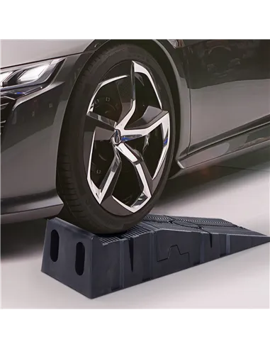 DURHAND 2 Pieces Car Ramps Heavy Duty 2.5 Ton Motorhome Levelling Ramps, Plastic Garage Workshop Car Lift, Portable Automotive V