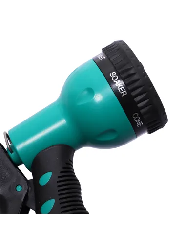 DURHAND 15m Garden Auto Hose Reel Wall Mounted Retractable 7 Patterns Spray Nozzle