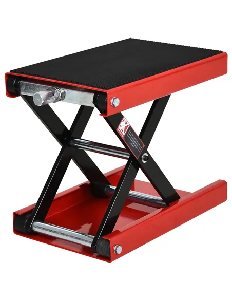 DURHAND 500KG Motorcycle Lift Scissor Jack, Height Adjustable Motorbike Stand with Anti-Slip Wide Deck, Heavy Duty Steel Motorbi