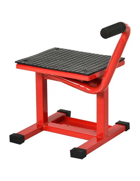 DURHAND Steel Motorbike Jack Lift, 27.5 / 39.5 H cm - Red
