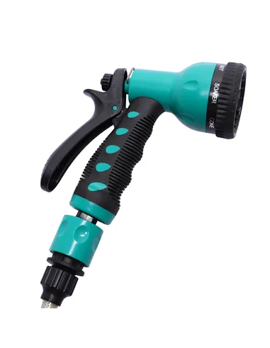 DURHAND 10m Garden Auto Hose Reel Wall Mounted Retractable 7 Patterns Spray Nozzle