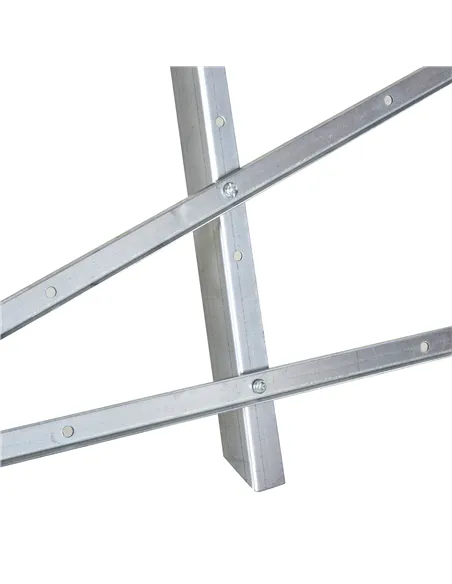 DURHAND Portable Sawhorse Heavy Duty Steel Adjustable Work Support, Foldable Sawhorse Stand 100 kg Weight Capacity, Silver Tone