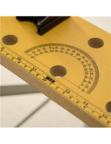 DURHAND 4-in-1 Work Bench, Folding Clamp Table w/ 4 Adjustable Clamping Pegs for DIY Home Garage, Grey