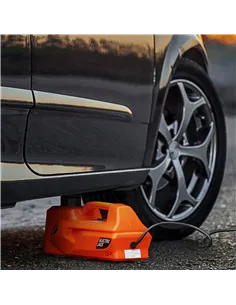 DURHAND 5 Ton Electric Car Jack Kit with 12V Auto Car Floor Jack, Impact Wrench, 15.5-45cm Tyre Lift Emergency Tyre Repair Kit w 2