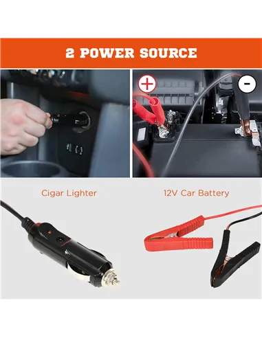 DURHAND 5 Ton Electric Car Jack Kit with 12V Auto Car Floor Jack, Impact Wrench, 15.5-45cm Tyre Lift Emergency Tyre Repair Kit w