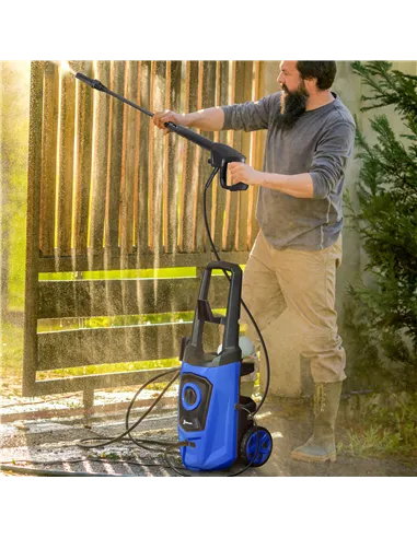 DURHAND High Pressure Washer, 150 Bar Pressure, 510 L/h Flow, 1800W, High-Performance Portable Power Jet Wash Cleaner, Blue