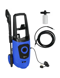 DURHAND 1800W High Pressure Washer, 150 Bar Pressure, 510 L/h Flow, High-Performance Portable Power Jet Wash Cleaner Blue