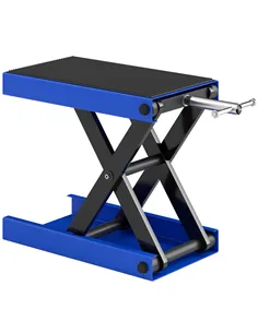 DURHAND 500KG Motorcycle Lift Scissor Jack, Height Adjustable Motorbike Stand with Anti-Slip Wide Deck, Heavy Duty Steel Motorbi