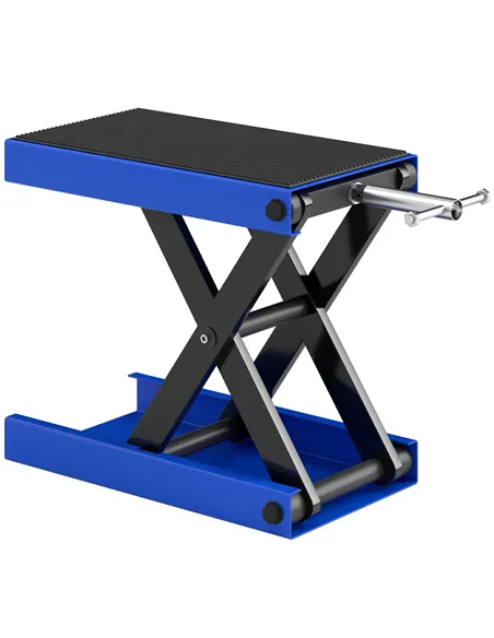 DURHAND 500KG Motorcycle Lift Scissor Jack, Height Adjustable Motorbike Stand with Anti-Slip Wide Deck, Heavy Duty Steel Motorbi