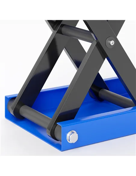 DURHAND 500KG Motorcycle Lift Scissor Jack, Height Adjustable Motorbike Stand with Anti-Slip Wide Deck, Heavy Duty Steel Motorbi
