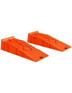 DURHAND 2 Pieces Car Ramps Heavy Duty 2.5 Ton Motorhome Levelling Ramps, Plastic Garage Workshop Car Lift, Portable Automotive V
