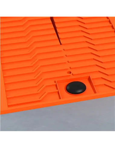 DURHAND 2 Pieces Car Ramps Heavy Duty 2.5 Ton Motorhome Levelling Ramps, Plastic Garage Workshop Car Lift, Portable Automotive V